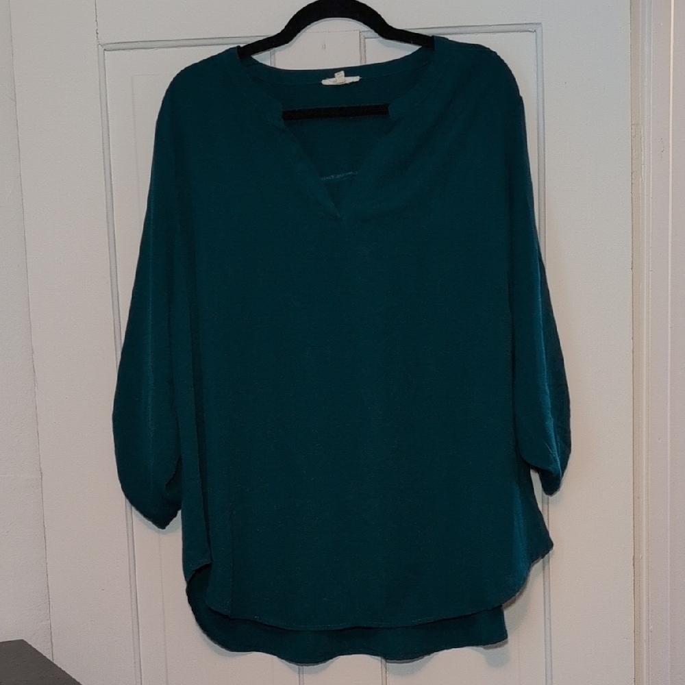Maurices Green Relaxed Oversized Blouse
